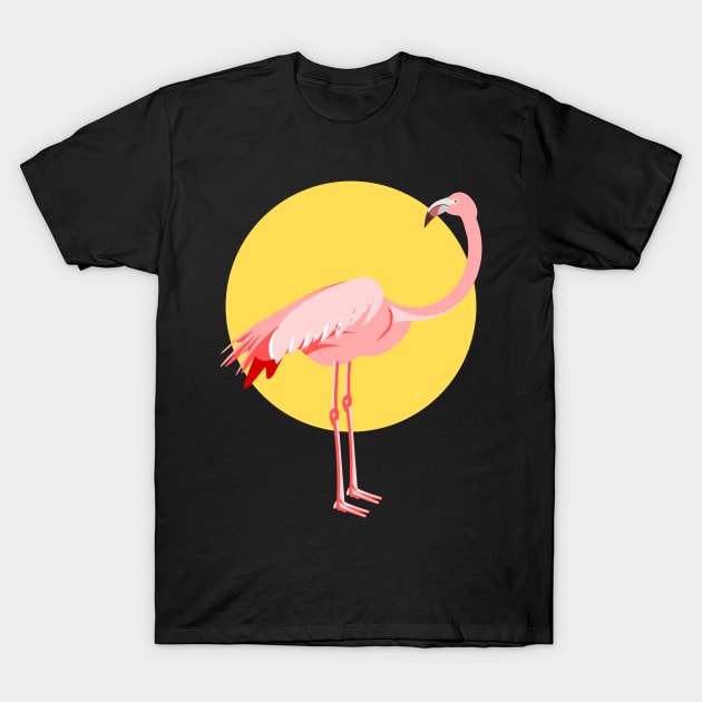 Pink Flamingo T-Shirt by mailboxdisco